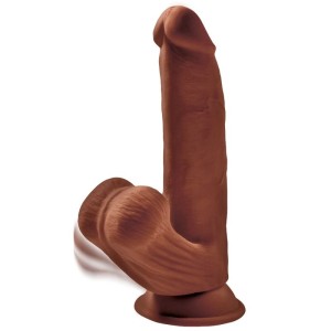 King Cock Plus 3D GAILES ŠŪGOŠANAS BOMDES 24,5 CM - BRŪNAS