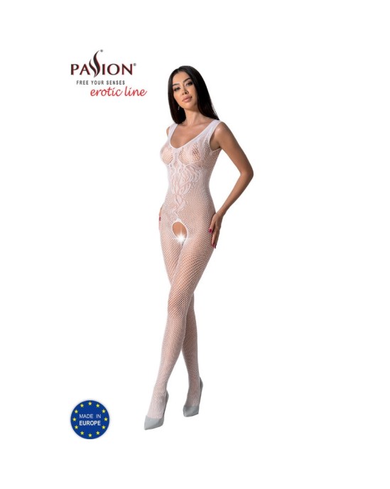 Passion Woman Bodystockings PASSION - BS098 WHITE BODYSTOCKING ONE SIZE