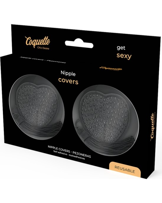 Coquette Accessories COQUETTE CHIC DESIRE - BLACK NIPPLE COVERS