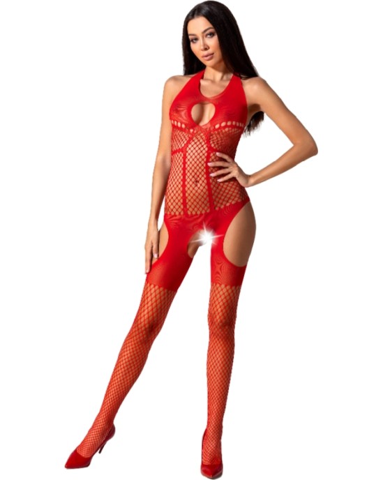 Passion Woman Bodystockings PASSION WOMAN BS079 БОДИ-ЧУЛКИ - КРАСНЫЕ, ОДИН РАЗМЕР