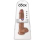 King Cock REĀLISTS PENIS AR Bumbiņām 19,8 CM KARAMELE