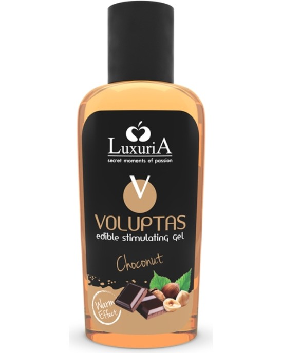 Intimateline Luxuria LUXURIA VOLUPTAS СЪЕДОБНЫЙ МАССАЖНЫЙ ГЕЛЬ С РАЗОГРЕВАЮЩИМ ЭФФЕКТОМ - ШОКОС 100 МЛ