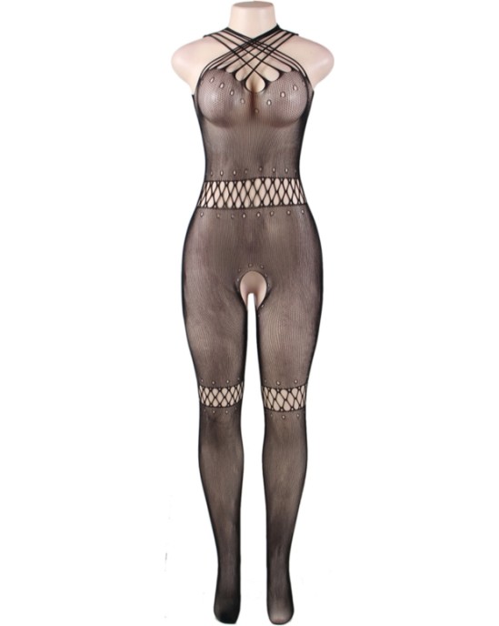 Queen Lingerie MULTISTRAPS SLING HLLOW BODYSTOCKING SL