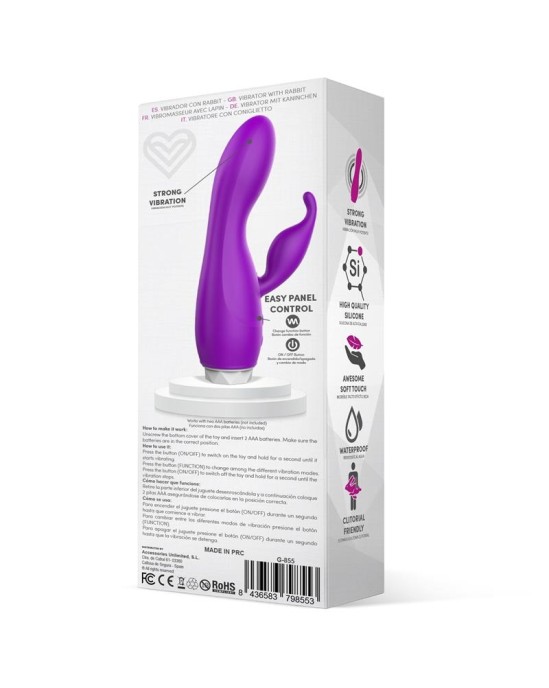 Latetobed Couby Silicone Rabbit Purple Vibrator