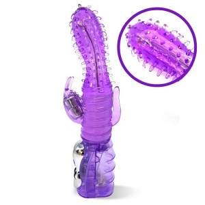 Baile Travel Partner 18 cm violets ar starpenes stimulāciju