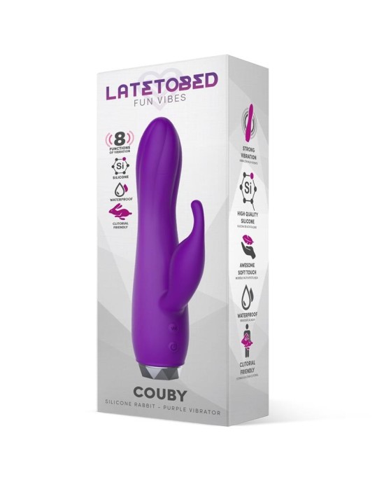 Latetobed Couby silikona truša violets vibrators