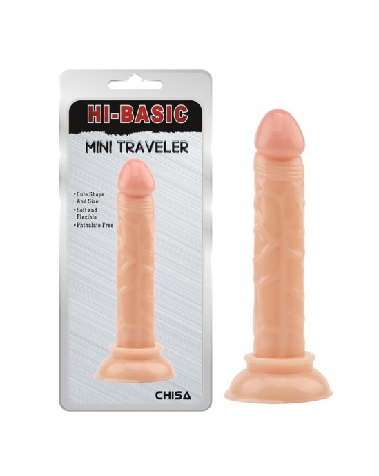 Chisa Dildo Mini Traveller 14 x 2,5 cm Mīkstums