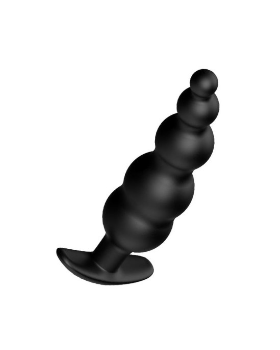 Prettylove Anal Bubble Plug Black Silicone