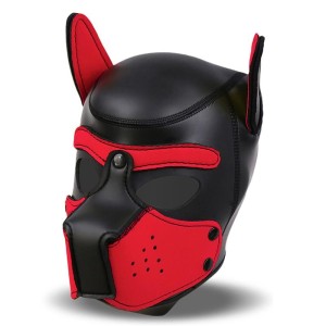 Intoyou Bdsm Line Hound Dog Hound with Removable Muzzle Neoprene Black/Red One Size