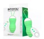 Intoyou Koši zaļa vibrējoša ola tālvadības pults USB silikons