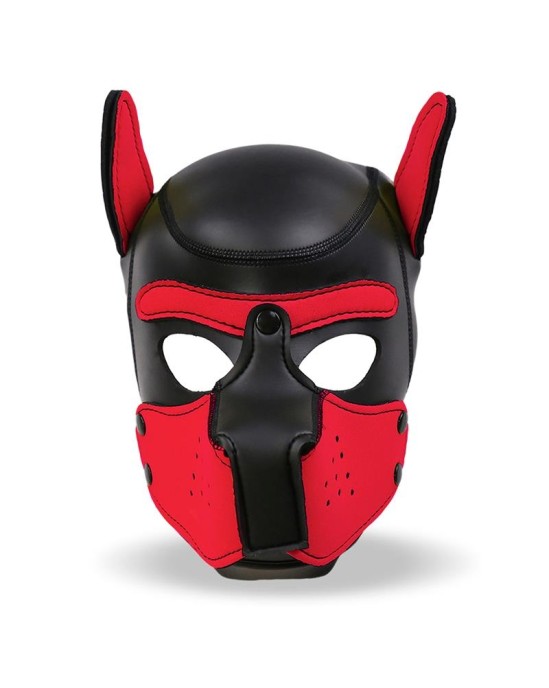 Intoyou Bdsm Line Hound Dog Hound with Removable Muzzle Neoprene Black/Red One Size