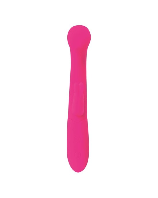 Goodies Cotton G-Spot and Rabbit Vibe USB Silicone Fuchsia