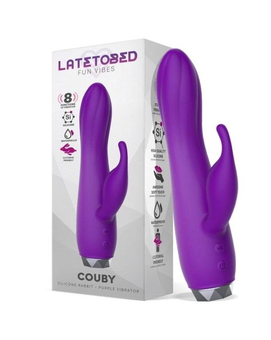 Latetobed Couby Silicone Rabbit Purple Vibrator