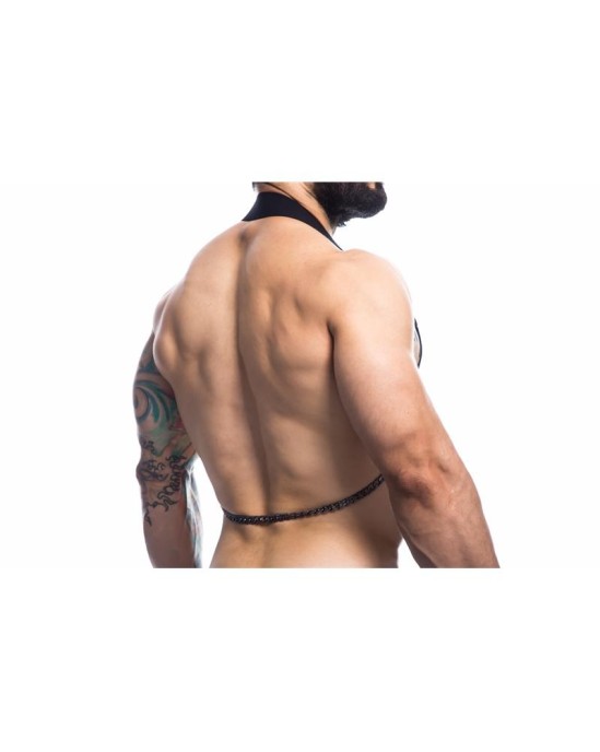 Cut4Men Melnas ķēdes krūšu siksna