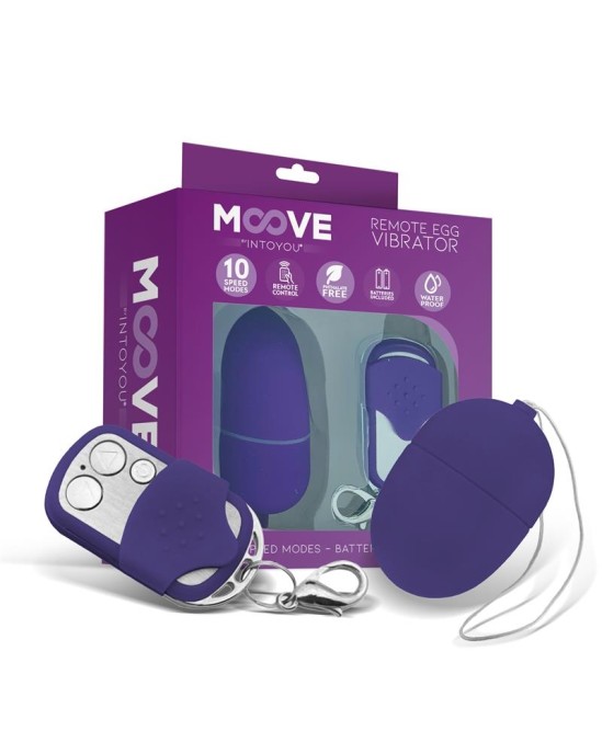 Moove Vibrating Egg with Remote Control Mini Purple