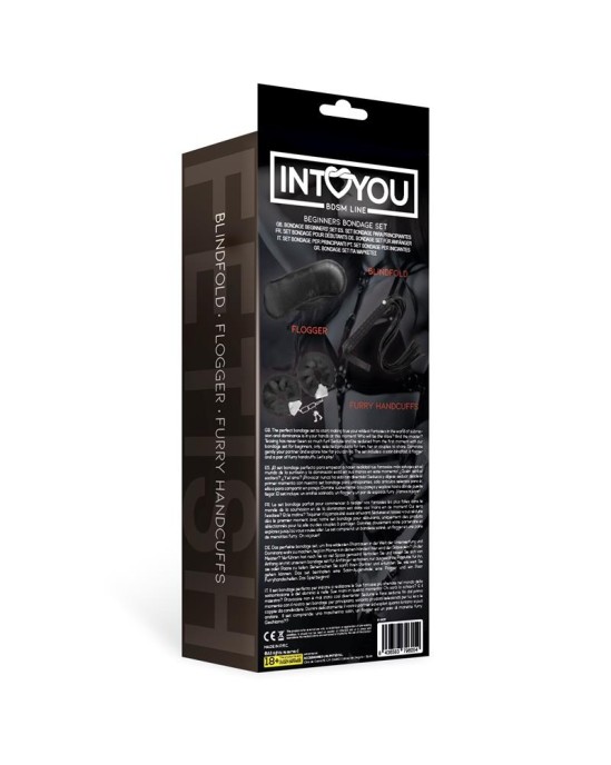 Intoyou Bdsm Line Beginners Bondage Set 3 Pieces Black