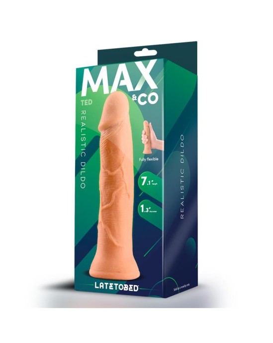 Max & Co Ted Realistic Dildo 7.1 Flesh