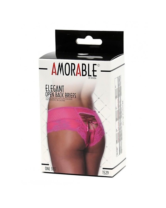 Amorable Wide Panties Corset Type Pink One Size