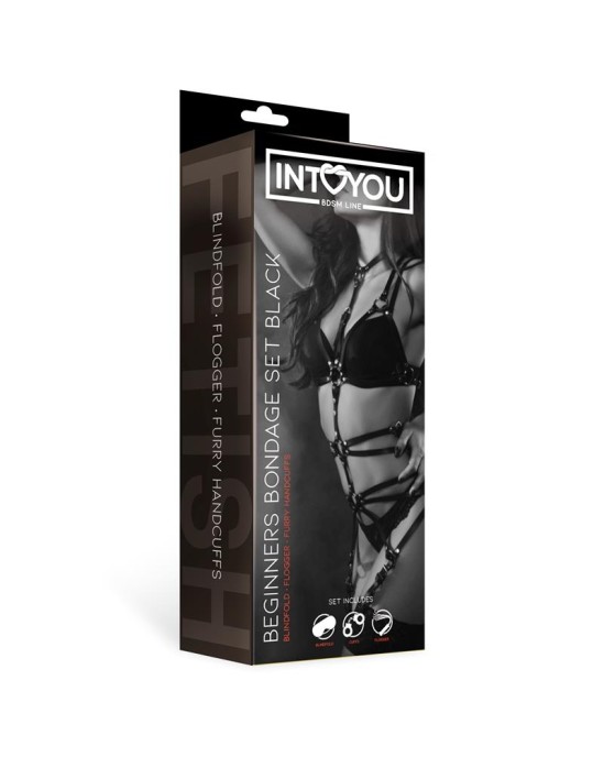 Intoyou Bdsm Line Beginners Bondage Set 3 Pieces Black