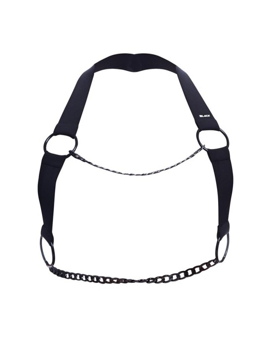 Cut4Men Melnas ķēdes krūšu siksna