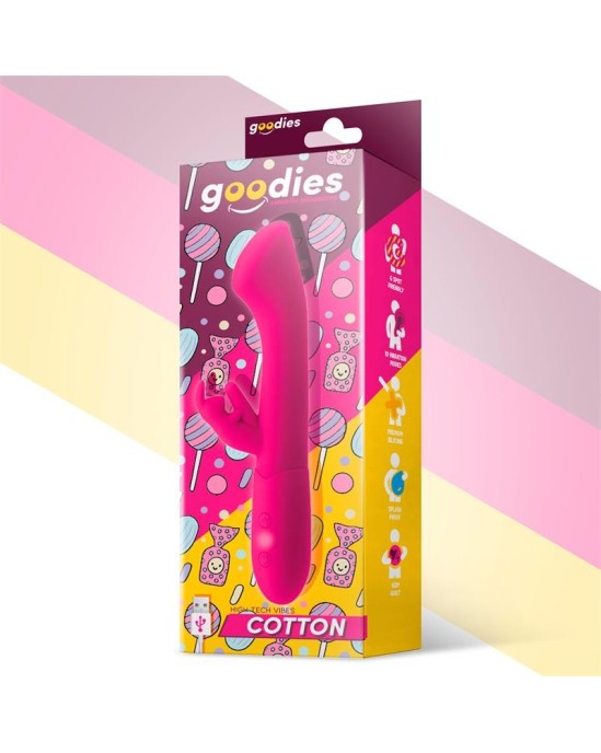 Goodies Хлопок G-Spot и Rabbit Vibe USB Силиконовый цвет цвета фуксии