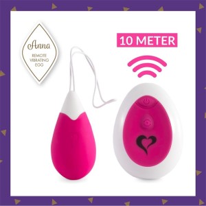 Feelztoys Anna Vibrating Egg Remote Deep Pink