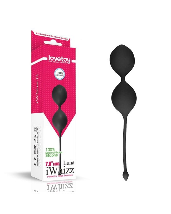 Lovetoy Svērtās Kegel Balls iWhizz Luna Black