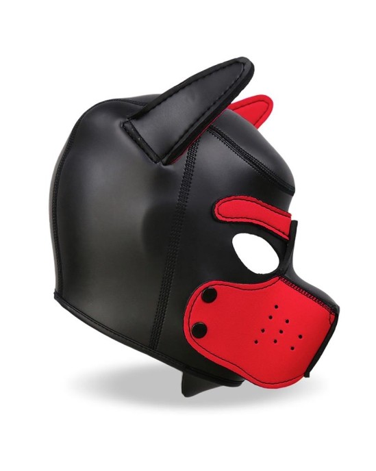 Intoyou Bdsm Line Hound Dog Hound with Removable Muzzle Neoprene Black/Red One Size