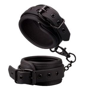 Intoyou Black Shadow Ankle Cuffs Vegan Leather