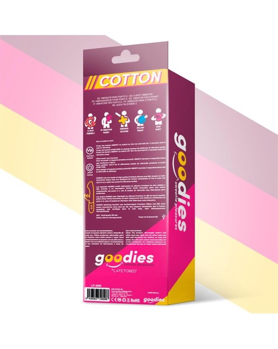 Goodies Cotton G-Spot and Rabbit Vibe USB Silicone Fuchsia