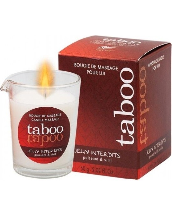 RUF TABOO CANDLE MASSAGE MEN JEUX INTERDITS SMELL LICHEN
