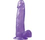 Lovetoy Dildo želejveida kniedes 8 violetas