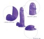 Lovetoy Dildo želejveida kniedes 8 violetas