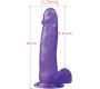 Lovetoy Dildo želejveida kniedes 8 violetas