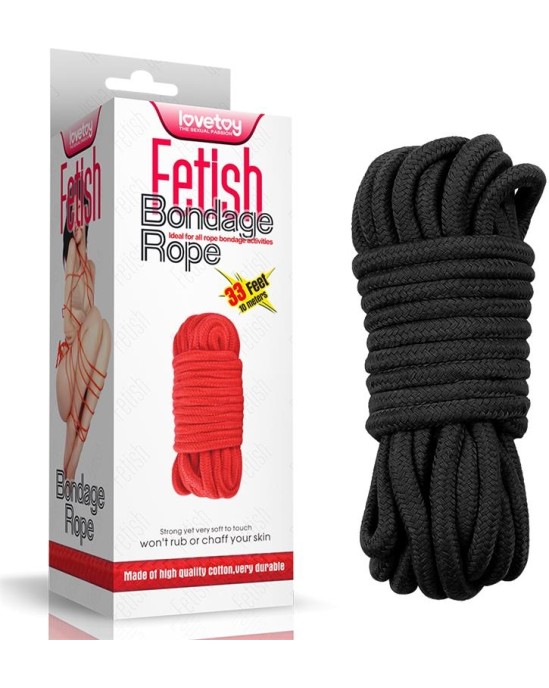 Lovetoy Rope Bondage Soft Black