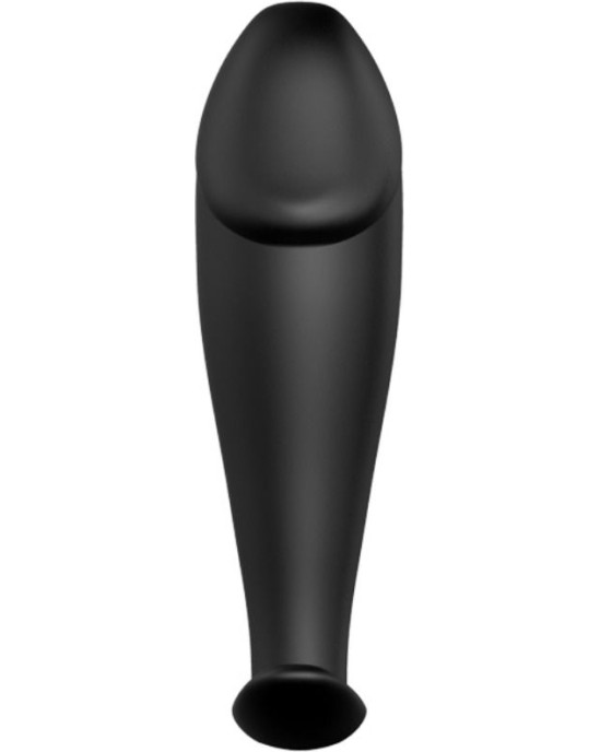 Pretty Love Bottom PRETTY LOVE SILIKONA ANĀLĀS PLŪZES DZIMKLĒJA FORMA UN 12 VIBRĀCIJAS REŽĪMI - MELNS