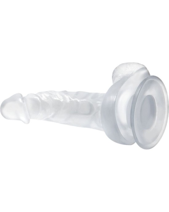 Baile Dildos BAILE - REALISTIC DILDO WITH SUCTION CUP AND TESTICLES 16.7 CM TRANSPARENT