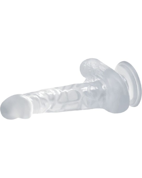 Baile Dildos BAILE - REALISTIC DILDO WITH SUCTION CUP AND TESTICLES 16.7 CM TRANSPARENT