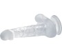 Baile Dildos BAILE - REALISTIC DILDO WITH SUCTION CUP AND TESTICLES 16.7 CM TRANSPARENT