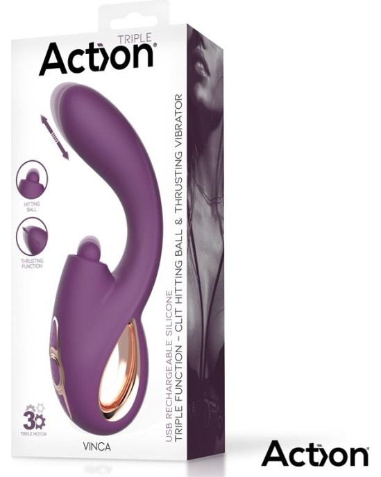 Action Vinca Soft Hitting Ball with Thrusting and Vibration