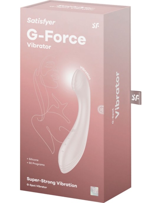 Satisfyer Vibrator SATISFYER - ВИБРАТОР G-FORCE СТИМУЛЯТОР G-SPOT БЕЖЕВЫЙ
