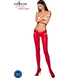 Passion Woman Garter & Stock PASSION — TIOPEN 005 STOCKING RED 1/2 (60 DEN)