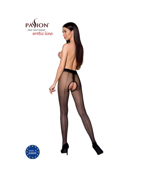 Passion Woman Garter & Stock PASSION — TIOPEN 022 STOCKING BLACK 1/2 (20 DEN)