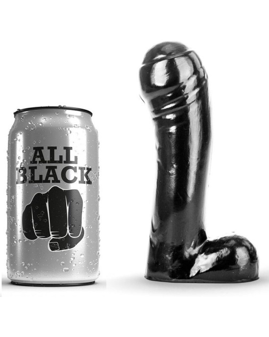 All Black DILDO BLACK 15 CM