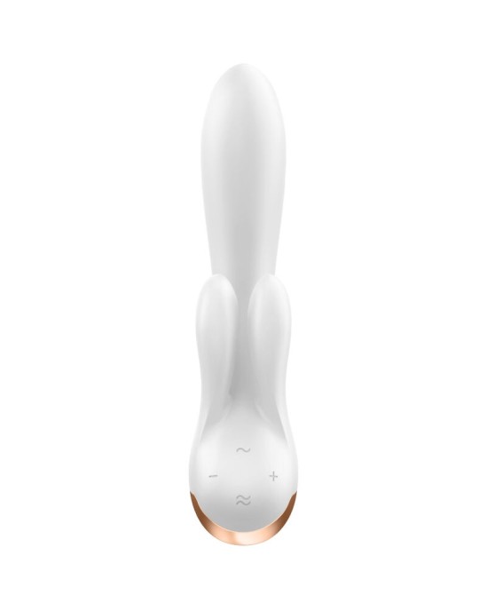 Satisfyer Connect APMIERINĀTĀJS — DOUBLE FLEX VIBRATOR APP WHITE