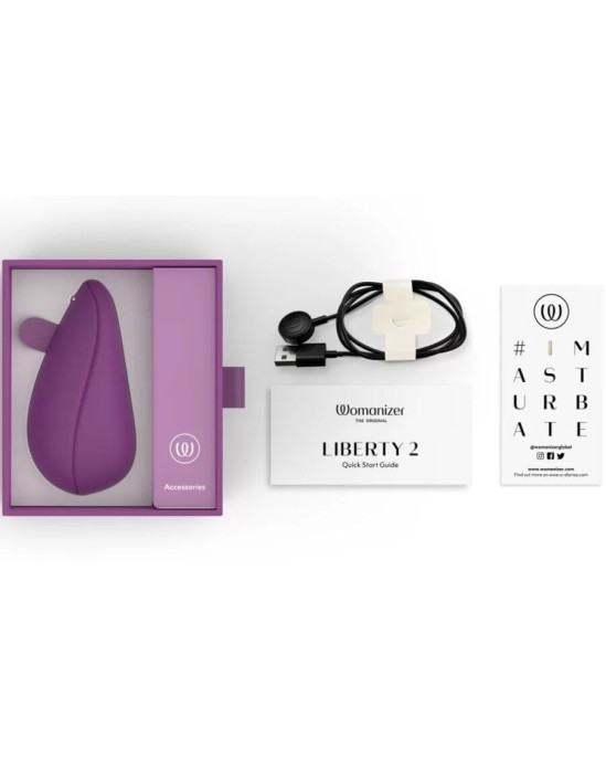 Womanizer LIBERTY 2 СТИМУЛЯТОР КЛИТОРА И ПРИСОСКА ФИОЛЕТОВЫЙ