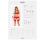 Obsessive Sets OBSESSIVE - INGRIDIA THREE PIECES RED M/L