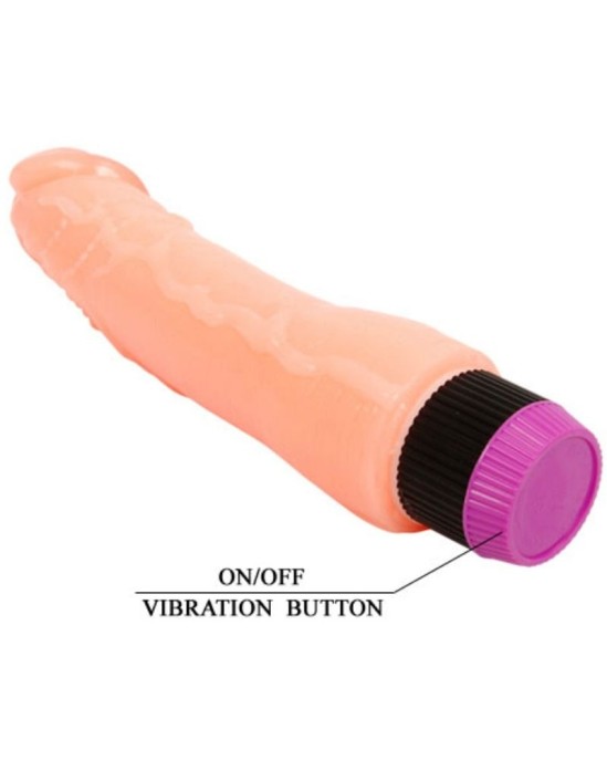 Baile Vibrators DABISKS Elastīgs REĀLISTS VIBRATORS 24 CM