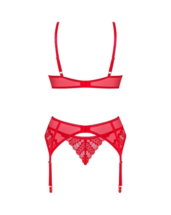 Obsessive Sets OBSESĪVS - INGRIDIA TRĪS GABALĀS RED M/L