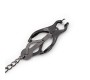 Latetobed Bdsm Line Japanese Nipple Clamps with Chain Black